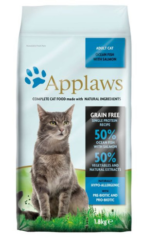 APPLAWS CAT Ryby oceaniczne i łosoś - sucha karma dla kota - 6kg