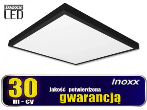 Panel led 60x60 48w lampa sufitowa kaseton 3000k ciepły +  ramka natynkowa