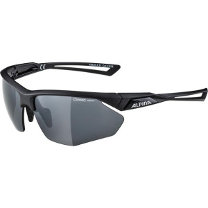 ALPINA Okulary na rower NYLOS HR czarne mat szkło czarne lustro Cat.3