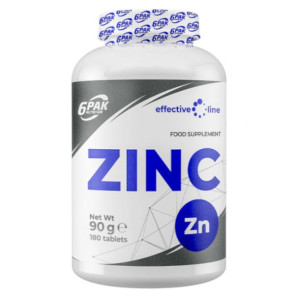 6PAK Effective Line Zinc (Cynk) 180 tabletek