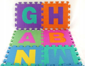 36El. Duże Super Puzzle Piankowe Plus Torba 2709