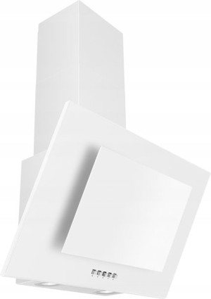 Okap przyścienny Kernau KCH 0250 W Białe szkło LED