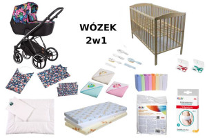 Ekonomiczna Wyprawka Niemowlęca Z Wózkiem Baby Merc La Rosa