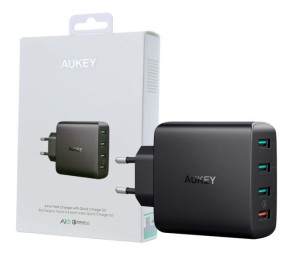 Aukey 4xusb Ładowarka Sieciowa Pa-t18 Black