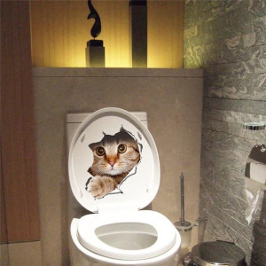Naklejka Kota Na Deskę Klozetową Wc Toaletę