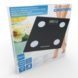 Grundig - Elektroniczna Waga Łazienkowa, Analiza Masy Ciała, Bmi, Do 180 Kg