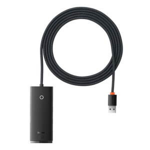 Baseus Adapter Hub - Usb Na 4xusb3.0 - 2 Metry (wkqx030201) Czarny