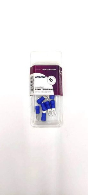 Końcówka widełkowa izol.2,5mm2, M4, Blister 10 szt