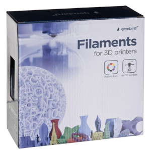 Gembird Filament Pla 1.75mm, 1kg, Kolor Czarny