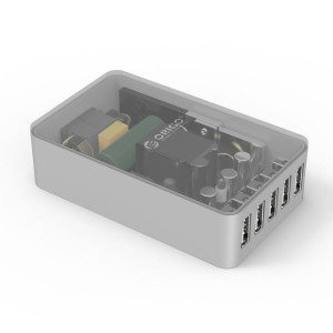 Orico Ładowarka 5x Usb-a, 40w, Czarna, 1,2m