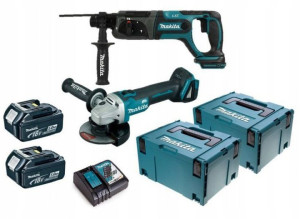 Zestaw Combo 18v Dlx2153tj1 Dga504+dhr241 2x5,0ah