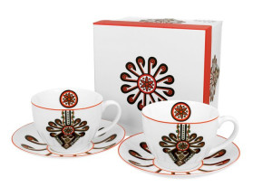 Filiżanki ze spodkami 250 ml komplet 2 szt. PARZENICA
