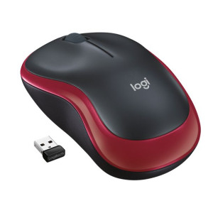 Mysz Logitech M185 910-002240 (optyczna  1000 DPI  kolor czerwony)