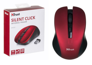Mysz Trust Mydo 21871 (optyczna  1800 DPI  kolor czerwony)