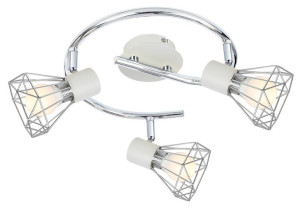 Verve Spirala 3x40w E14 Biały Abażur Chrom