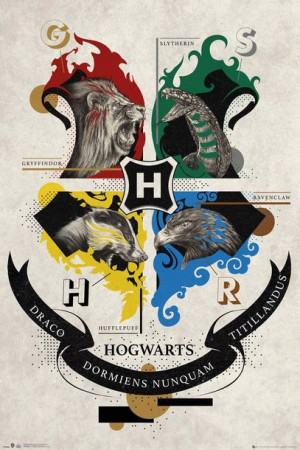 Plakat Harry Potter Animal Crest Herb 61x91,5cm