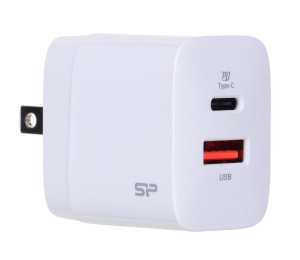 Ładowarka sieciowa QM16 QC3.0+PD USB-C USB-A 18W - wtyczki EU, US, UK, AU