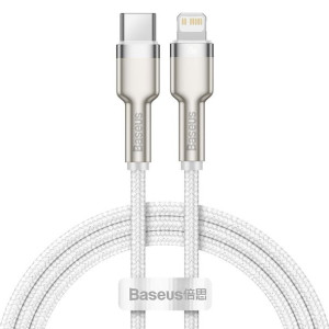 Baseus kabel usb-c do lightning baseus cafule, pd, 20w, 100 cm biały
