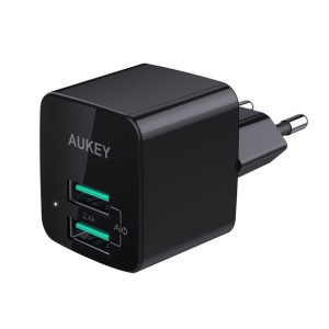 Ładowarka sieciowa AUKEY PA-U32 (USB  kolor czarny)