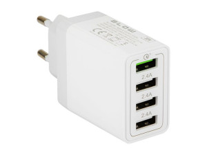 Ładowarka sieciowa gniazdousbx4qc3.0 30w