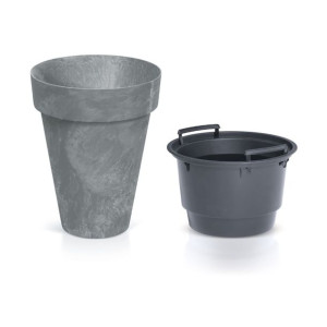 Doniczka Cube Slim Beton Effect DCUS280E marengo