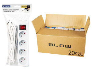 Przedłużacz pr-470wsp 5m 3x1,5 biały op.