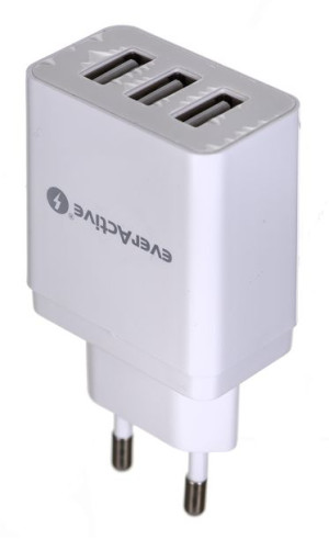 Ładowarka sieciowa everActive SC-300 (USB  kolor biały)