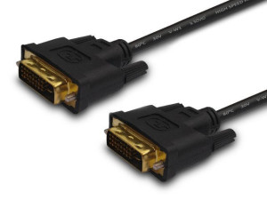 Kabel SAVIO cl-31 (DVI-D M - DVI-D M  1,8m  kolor czarny)