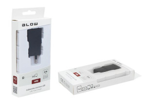 Ładowarka siec. z gn. usb 2,1a h21b