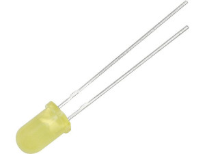 Dioda led  5mm ( żółta matowa )