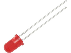 Dioda led  5mm ( czerwona matowa )