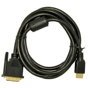 Kabel Akyga AK-AV AK-AV-11 (DVI-D M - HDMI M  1,8m  kolor czarny)