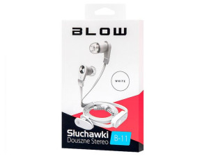 Słuchawki  blow b-11 white douszne