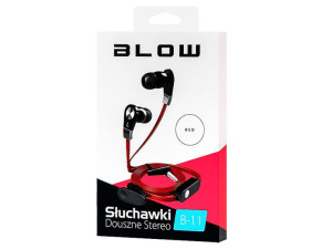 Słuchawki  blow b-11 red douszne