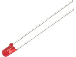 Dioda led   3mm (czerwona matowa )