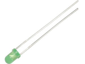 Dioda led   3mm ( zielona matowa )