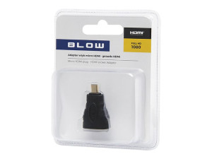 Przej.hdmi wtyk micro - hdmi gniazdo