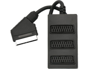 Rozgałęźnik wtyk scart-3 gniazdo scart