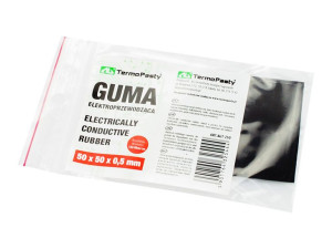 Guma elektroprzewodząca 50x50x0,5mm ag