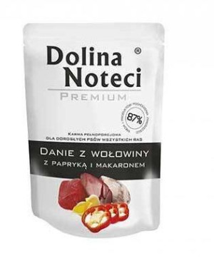 DOLINA NOTECI Premium danie z wołowiny z papryką i makaronem - mokra karma