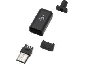 Wtyk micro usb typ b montowany na kabel