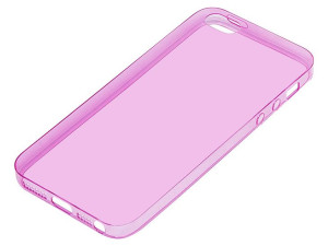 Etui iphone 5 różowe "u"