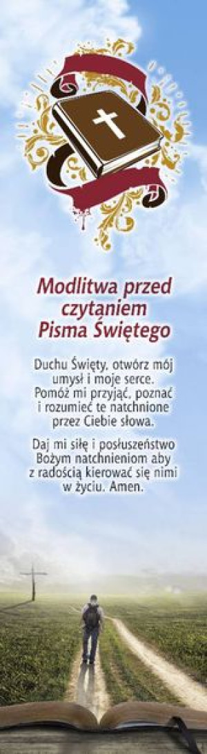 Zakładka do książki - Modlitwa przed czytaniem Pisma Świętego