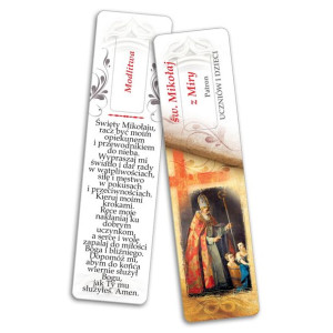 Zakładka do książki - Św. Mikołaj z Mirry