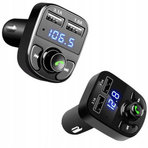 Transmiter Fm Mp3 Bluetooth Zestaw Głośnomówący
