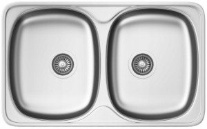 Zlewozmywak stalowy Kernau KSS G 801 2B Smooth