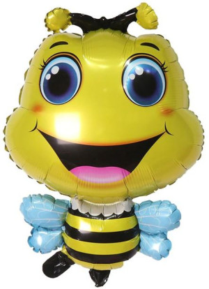Balon Foliowy Pszczoła Urodziny Hel Duży 75cm