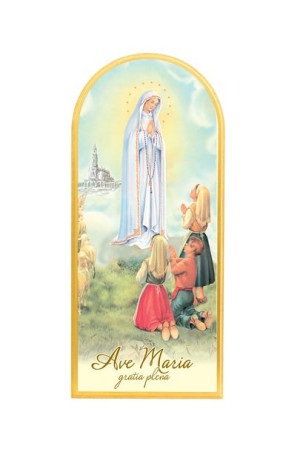 Matka Boża Fatimska - Objawienie - Obraz półokrągły (duży)