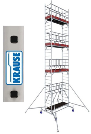 Rusztowanie aluminiowe jezdne Krause ProTec 9,3m