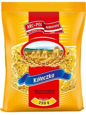 ARC-POL Makaron Popularny kółeczka 250 g